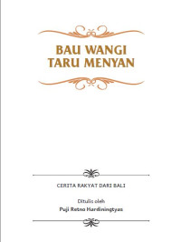 Image of Bau Wangi Taru Menyan : Cerita Rakyat dari Bali